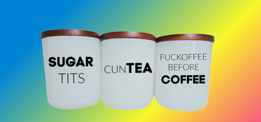 Cuntea, Sugar Tits, Fuckoffee 3 Piece Jar set