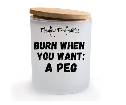 Burn when you want: A peg