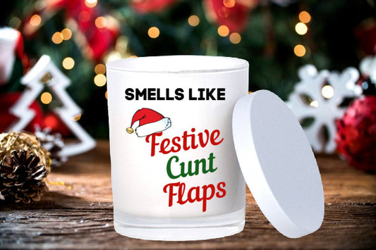 Festive Cunt Flaps  Candle/Mug (Copy)